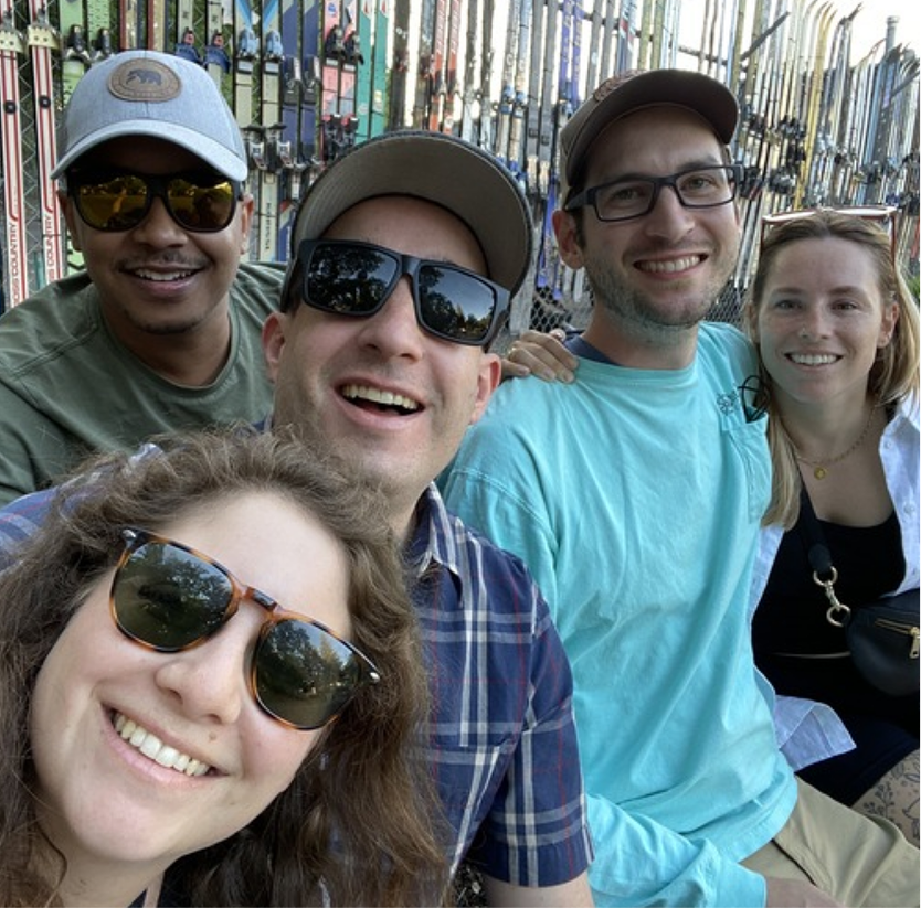 Dan with friends and family